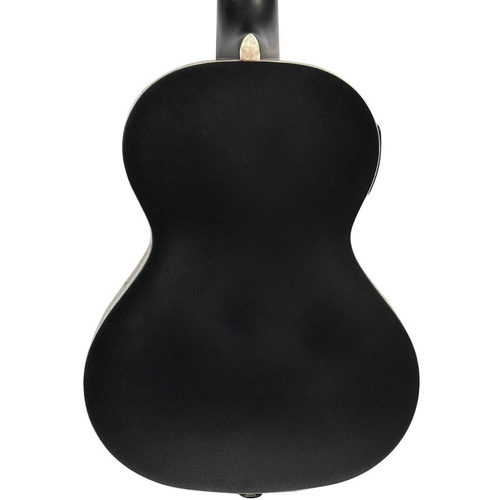 Kala Jazz Tenor Ukulele Metallic Black con gig bag