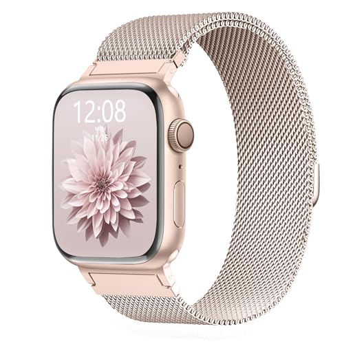 Image of Original Metal Milanese Loop Compatible with Apple Watch Band for Women Men