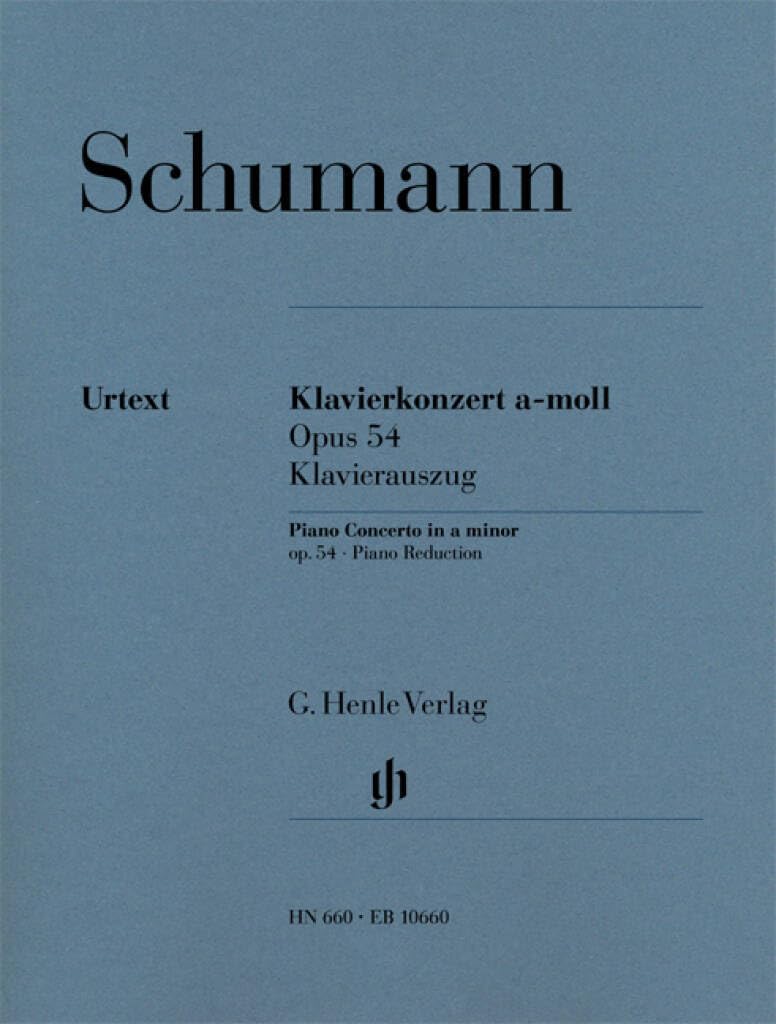 Klavierkonzert a-moll op. 54 (Klavierauszug): erste praktische Notenausgabe (G. Henle Urtext-Ausgabe)