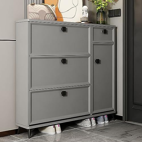 Armoire à chaussures fine pour gagner de la place dans un couloir encombré
