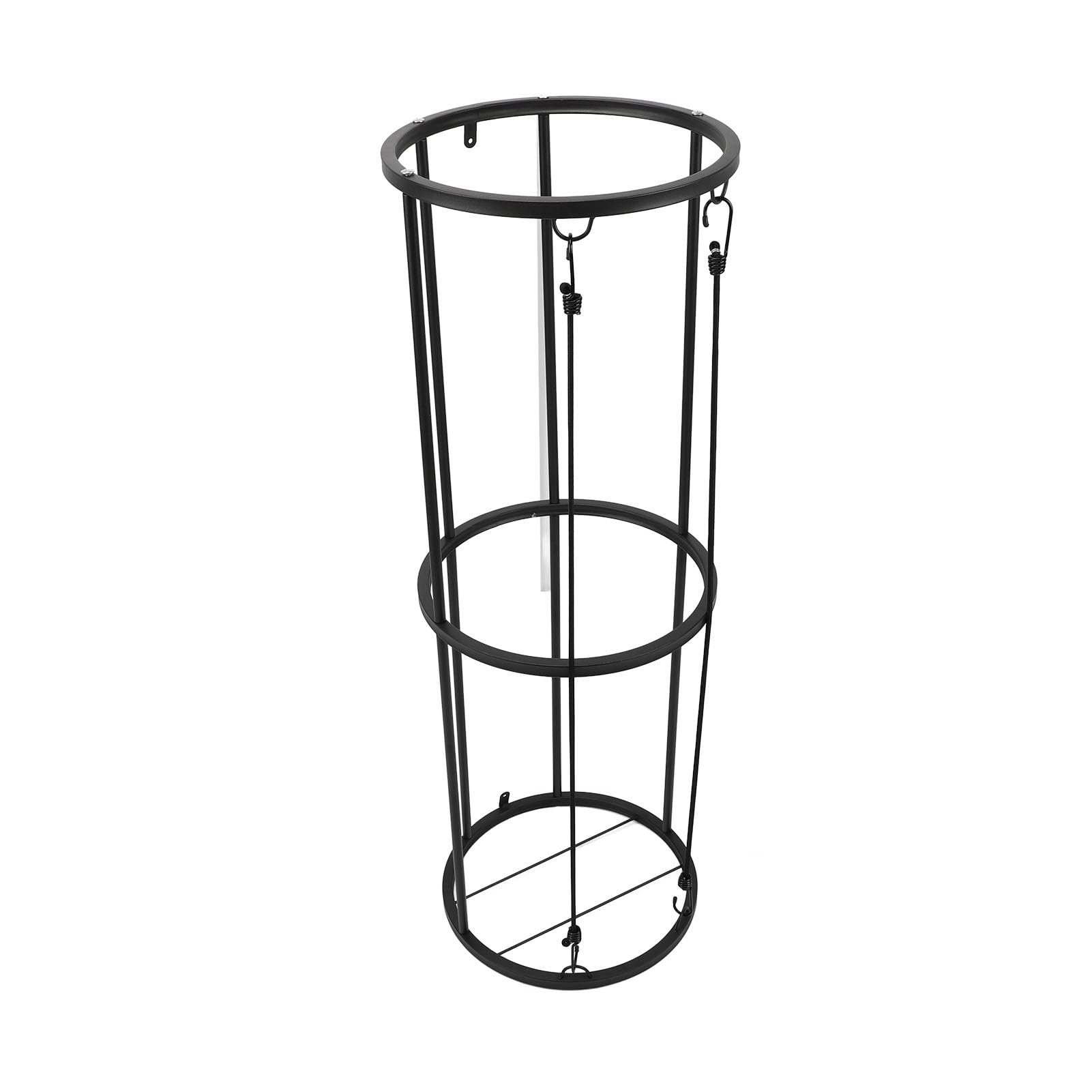 AMONIDA 33x33x97,5CM Pionowa Stojak na Piłki dla Entuzjastów Sportu W Domowej Siłowni Może Przechowywać 4-5 Piłek do Koszykówki i Piłki Nożnej Odpinana Konstrukcja Oszczędza
