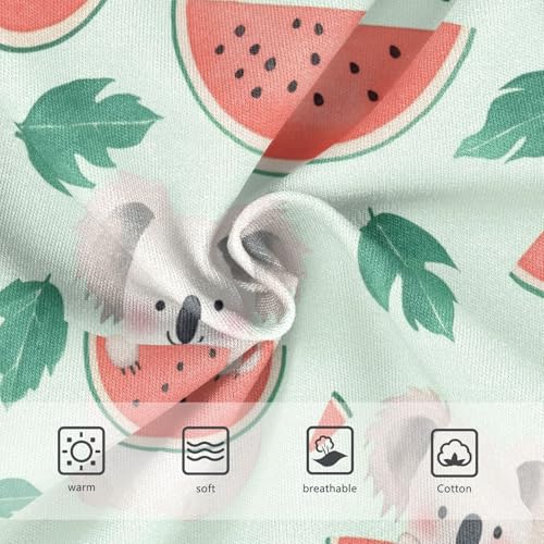 Wusikd Cute Koala Girls' Underwear Cotton Watermelon Girls Briefs Soft Toddler Underwear 2T3