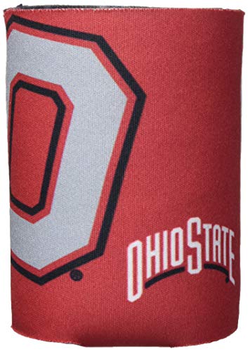 Logo Brands NCAA Ohio State Buckeyes Flat Coozie, One Size, Team Color