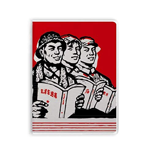 Carnet de notes souple motif soldat de chine rouge pour dessin