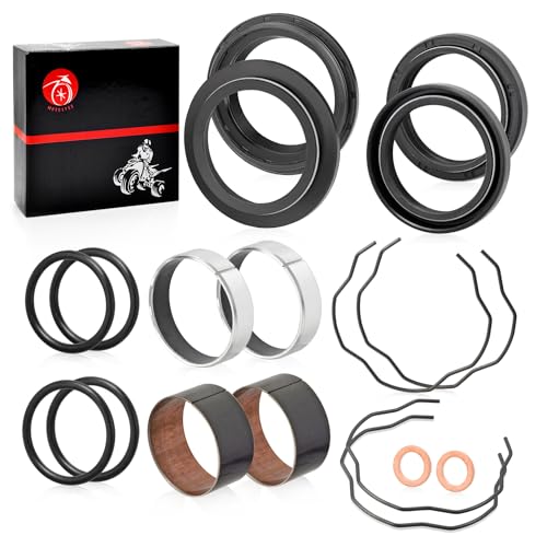 Image of Fork Bushing Dust Oil Seals Kit For Yamaha V-Star 650 950 1100 1300 XVS650 XVS950 XVS1100 XVS1300 MT07 FZ07 XSR 700