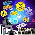 Halloween Projector Lights Outdoor 2024 Upgraded, 4/6/8 Themes Patterns Adjustable Holiday Projector, 2 in 1 LED Christmas Projector Lights Outdoor for Halloween, Christmas Decorations