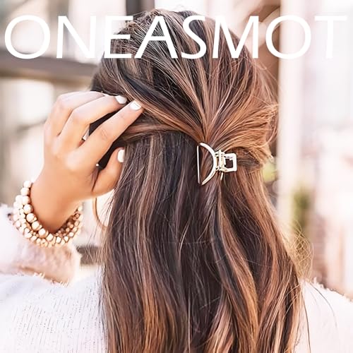 2 Pcs Gold Hair Clips Small Metal Claw Clips miniatura 7