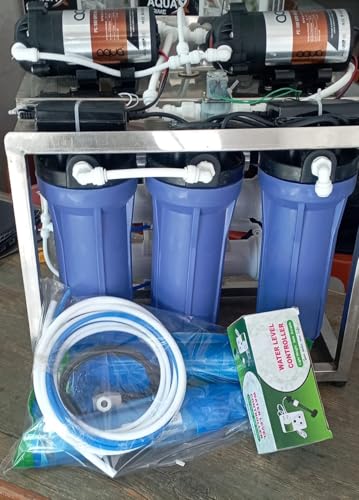 25 LPH Commercial RO + UV Water Purifier with Double Pump Purification and Fully Automatic Function, TDS Adjuster, Blue