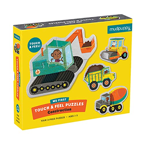 Construction - My First Touch & Feel Puzzles: Four 3-piece Puzzlesのサムネイル