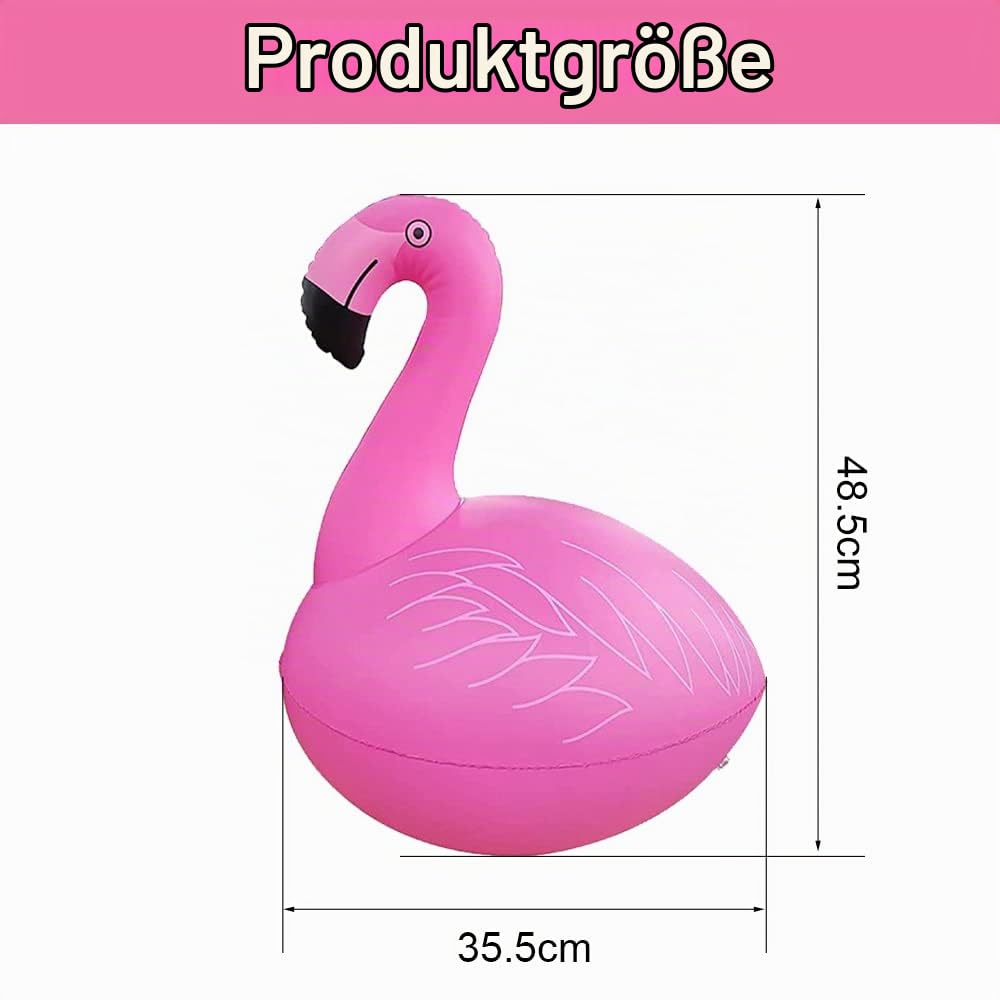 Flamingo Deko Garten Solar LED, Teichbeleuchtung Solar Schwimmend, Solarlampen für Außen, Poolbeleuchtung Solar Aufblasbar, Pool Zubehör Lay Z Spa Licht für Party Festival Hof Solarleuchten (2 Stück)