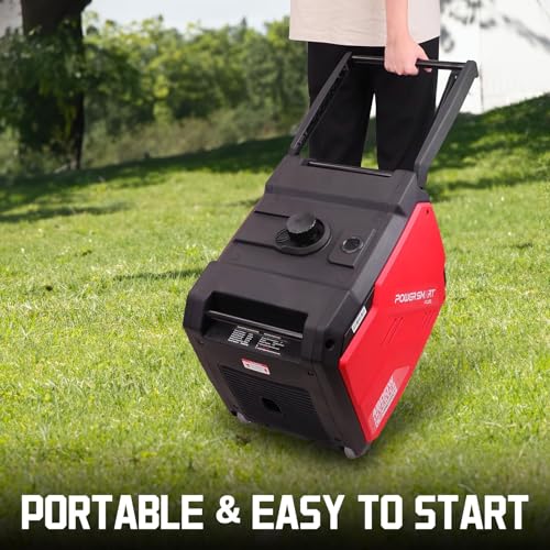 Image of PowerSmart 4800 Watt RV-Ready Portable Inverter Generator for Home Use | CO Protect, Long Runtime