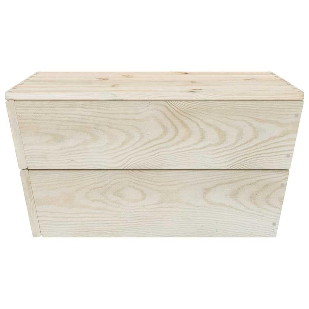 vidaXL 2X Madera de Abeto Impregnada Mesas de Jardín Centro Exterior Patio Terraza Balcón Café Té Sofá Muebles Mobiliario Duradera Robusta