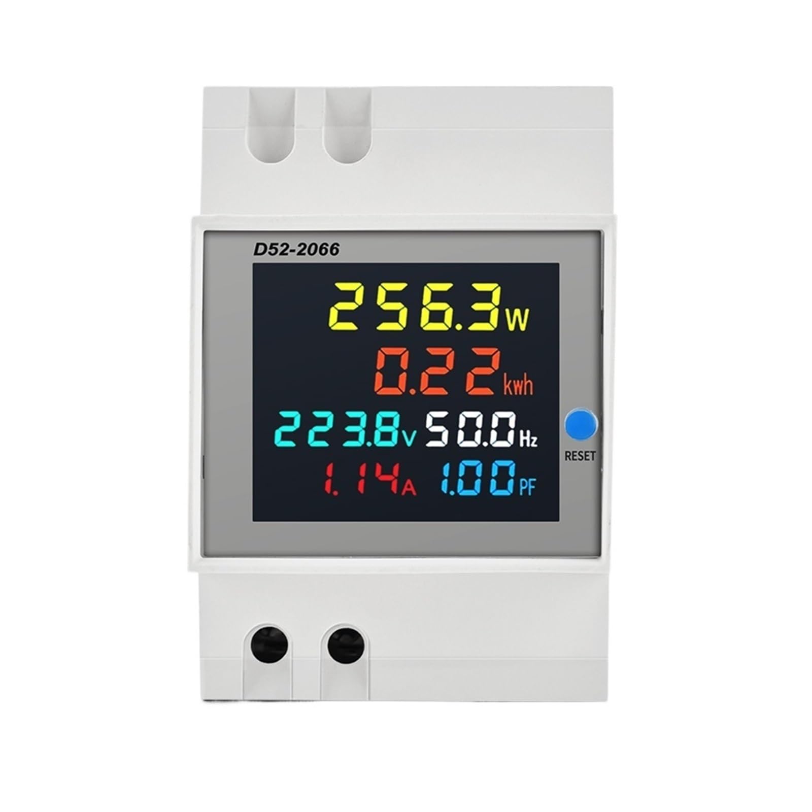 Compteur d'énergie électrique triphasé 380V moniteur tension rail Din