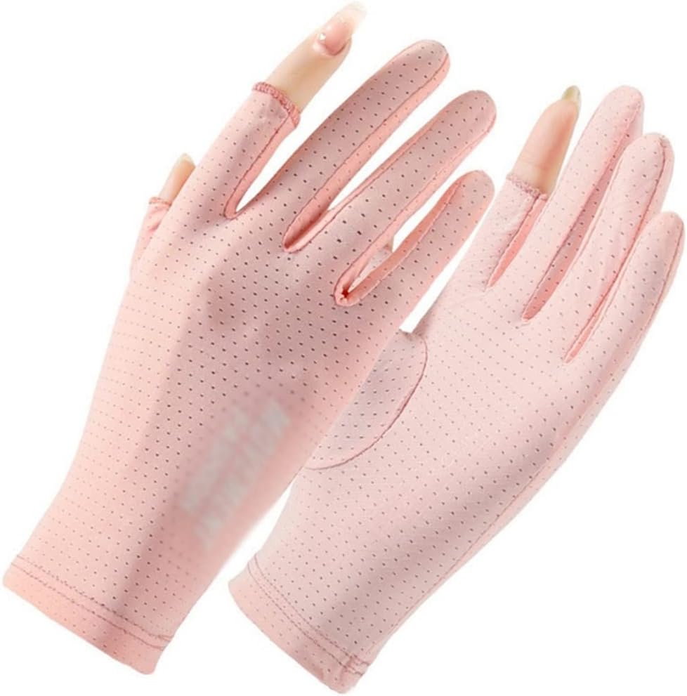 Sun Protection Gloves Thin Breathable Sunblock Gloves Non-Slip Wicking for Driving Riding Fishing