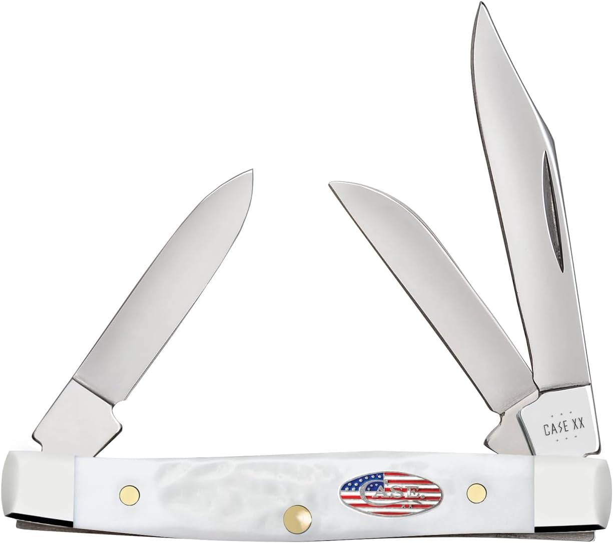 Case Cutlery CA14106: Stockman White Synthetic