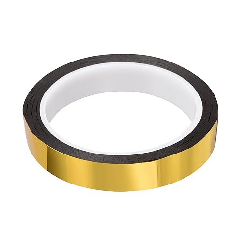 Miniatura 8 de Rebower Cinta de película de poliéster metalizado, cinta Washi para decoración de espejo, para detallar paredes de acento artes gráficas - 1