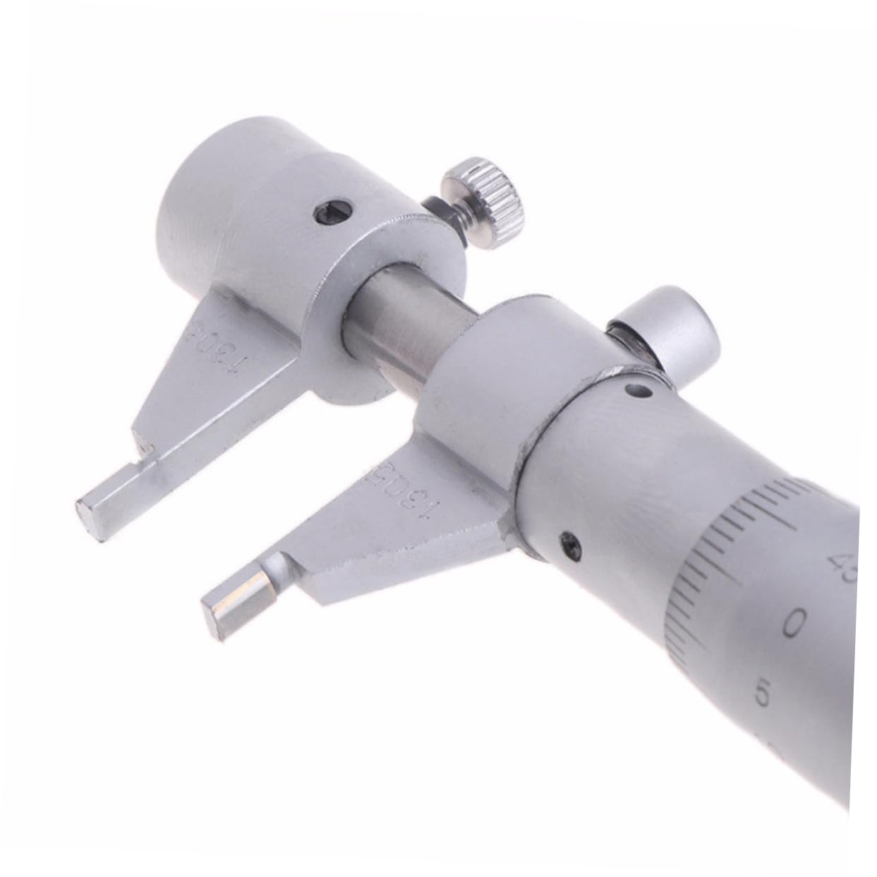 OUNONA Carbide-Tipped Bore Gauge Inside Diameter Measuring Instrument Screw Micrometer Stainless Steel 0-25mm
