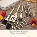 Cuisinart Deluxe Grill Tool Set, 20-Piece Grill Set, BBQ Accessories with Aluminum Case, Stainless Steel Grilling Accessories, BBQ tools, Grilling Gifts for Men, Father’s Day Gifts for Dad Husband
