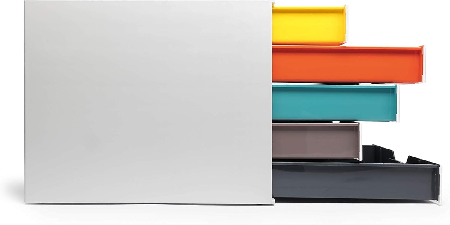 Durable Varicolor Schubladenbox A4, 5 Fächer, mehrfarbig, 762527