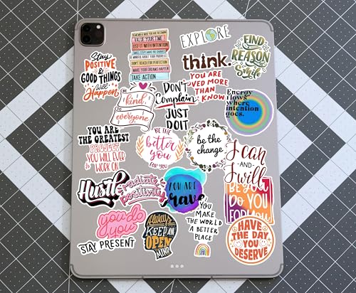 Image of WallDesign Life Inspiration Sticker Set (94 Decals) - Durable Stickers for Decorating Everyday Objects, Laptop, Notebooks, Mobile & Accessories | Ideal for Gifts and Daily Motivation-Self-Adhesive