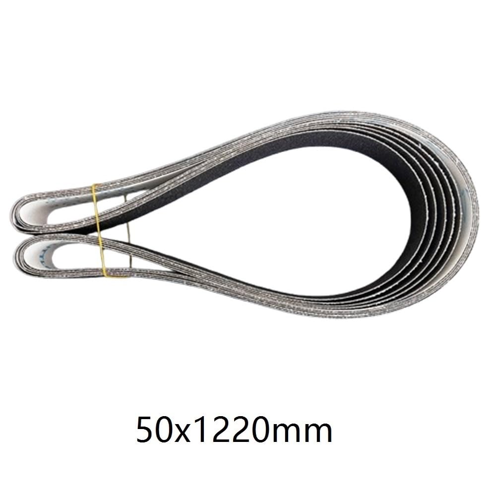 Szlifierka taśmowa, 5 szt. pasów ściernych do polerowania metalu, gradacja 60/400/600, siatka ścierna 1220 x 50 mm(400)