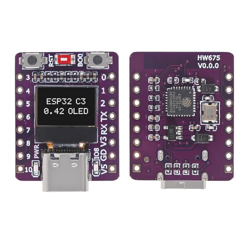 image for AITRIP 3PCS ESP32-C3 OLED Development Board with 0.42 Inch OLED Module