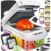 Mueller The Real Original Pro Chopper since 2013 Vegetable Chopper Mandoline Slicer, 8 Blade Food Veggie Chopper Onion Vegetable Cutter with Container, Kitchen Gadgets & Essentials, (10 in 1)