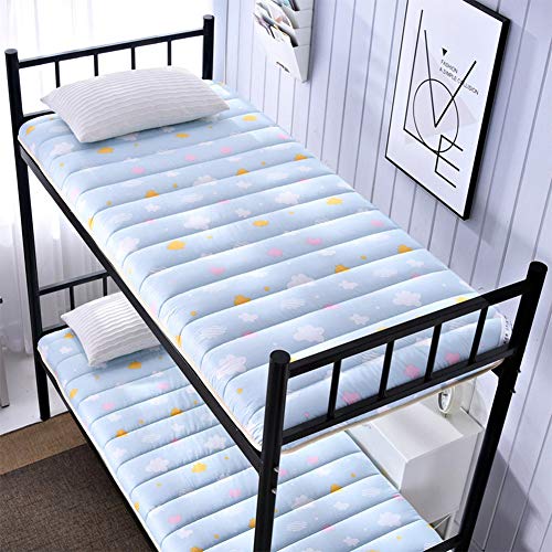 Futon Mattress Colchón Plegable del Dormitorio del Estudiante, colchón de Tatami Plegable Individual Cama de literas con Engrosamiento Transpirable,D,120 * 200cm/47 * 79inch