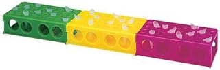 Heathrow HS29022E Yellow 4 Way Tube Rack (Pack of 20)