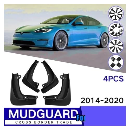 Guardabarros de coche protector contra impactos de grava para modelos de 2014 a 2020 2