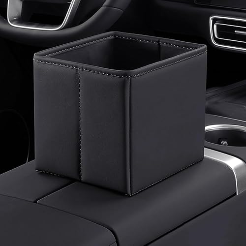 Car Trash Bin Foldable for Opel Vauxhall Astra 5-Door/ 3-Door/Sports Tourer Wagon L K J H G F 2020-2025, Wet Dry with Fixed Base Plate for Easy Storage Collapsible Car Trash Can