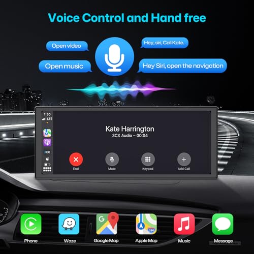 Image of INNOVV V1 CarPlay Screen for Car, 10.3 inch Wireless Apple CarPlay & Android Auto, Plug & Play Magnetic Detachable, GPS Navigation, Mirror Link, Voice Control, Music Play, HD IPS Display, Fits All Cars