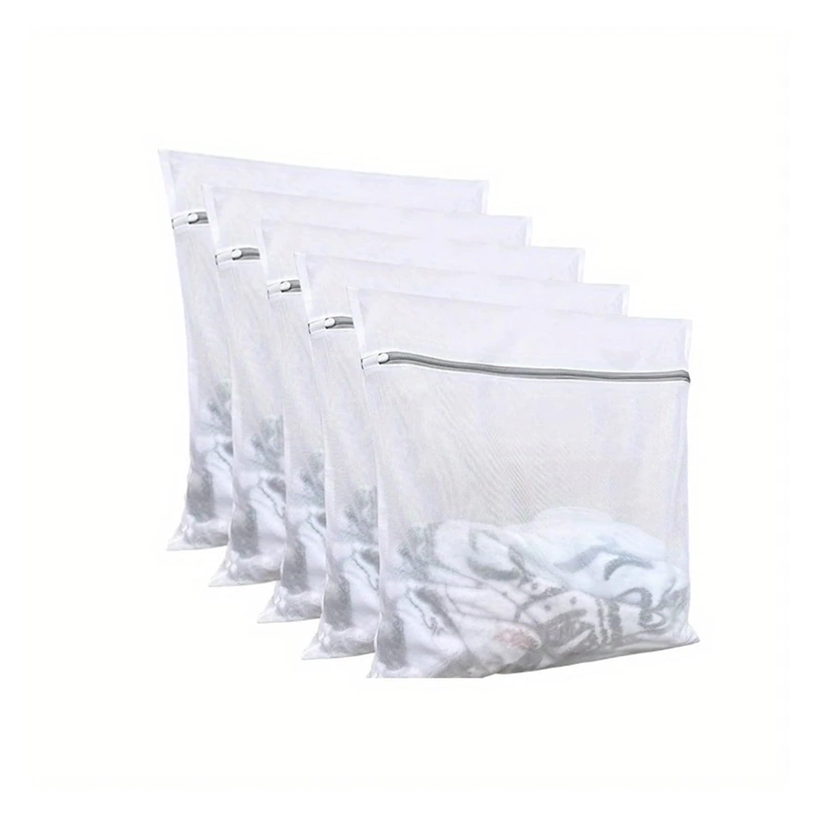 Zyayng One Color 10Pcs Mesh Laundry Bags, Wash, Structure With Strong Zipper, Suitable For Underwear, Delicate Clothes For Clothes
