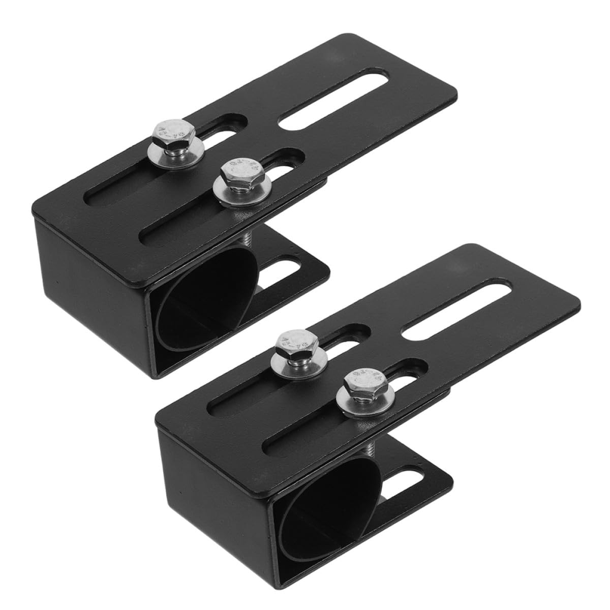 Staffa di Montaggio Installazione Rapida e Facile per Barra Luminosa LED Compatibile Portapacchi Tetto Acciaio al Carbonio Nero per Suv e Auto