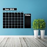 calendario vinilo pizarra Adhesivo de vinilo para pared con diseño de pizarra. 