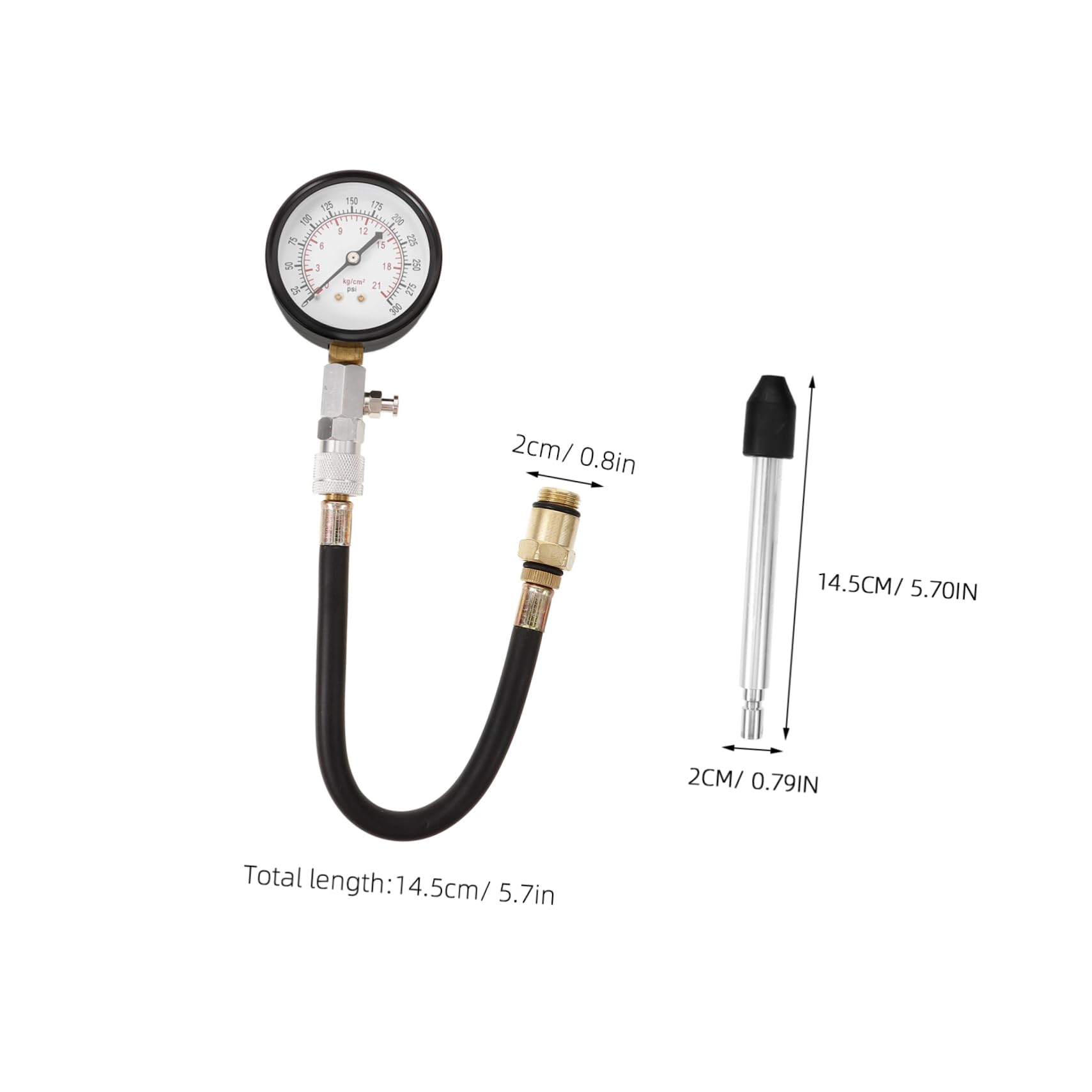 PRETYZOOM 1 Set Compression Tester Kit Engine Pressure Testers Cylinder Digital Automobile Gauge Analyzer for Automotive Compression Test Kit Compression Tool Alloy Steel