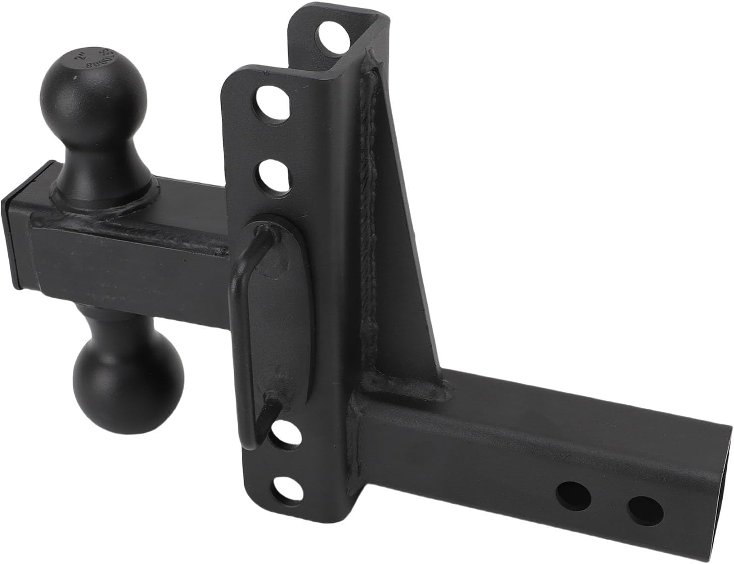 Adjustable Trailer Hitch, Heavy Duty Tow Hitch with Dual Ball, 12500 Lbs Capacity for RV and Truck