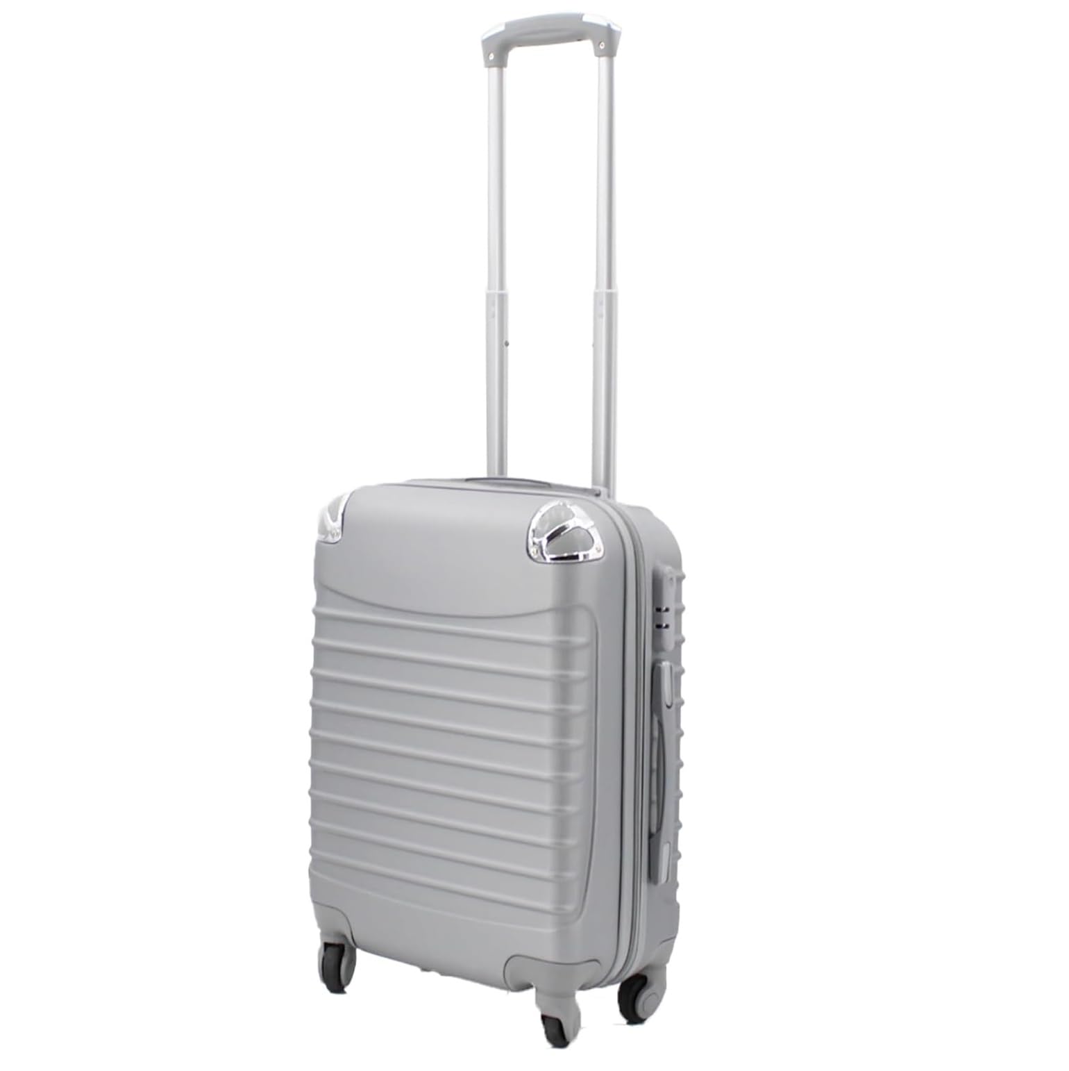 Cesta de Navidad Lote navideño Gourmet con Maleta Trolley Equipaje de Mano 4 Ruedas giratorias 26 articulos Total (Gris)
