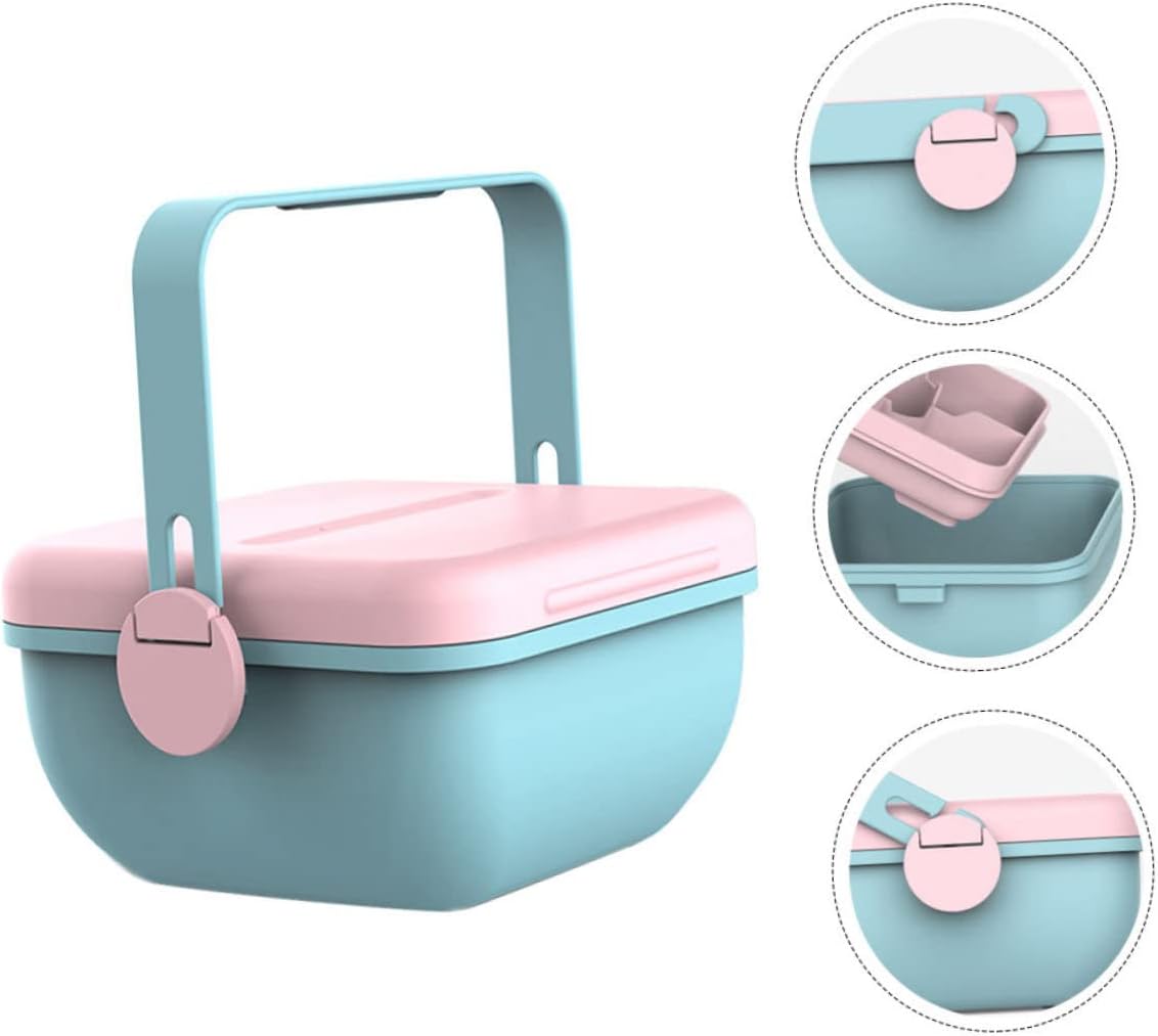 Alipis Cute Portable Insulated Lunch Container for Work School Outdoor Use 1-Piece Food Storage Box Lid