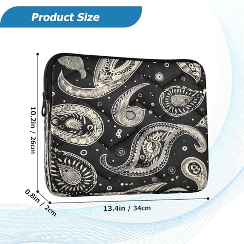 Funda para laptop 13-14 pulgadas impermeable patrón Paisley miniatura 3