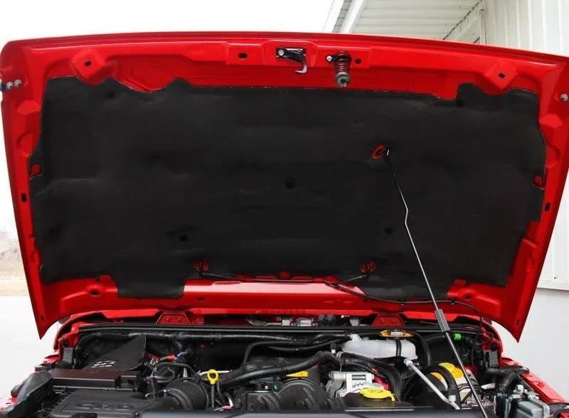 Moins de bruit moteur avec l'isolant thermique capot Jeep Wrangler - 2