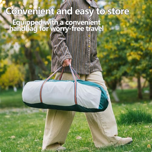 Carpa familiar tipo cabaña impermeable para camping 5-6 personas miniatura 4