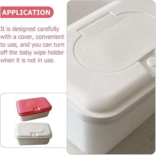 Miniatura 2 de Toyvian Dispensador de toallitas para bebés recargable portátil: 2 uds. Soporte para toallitas para bebés, contenedor de toallitas reutilizables,