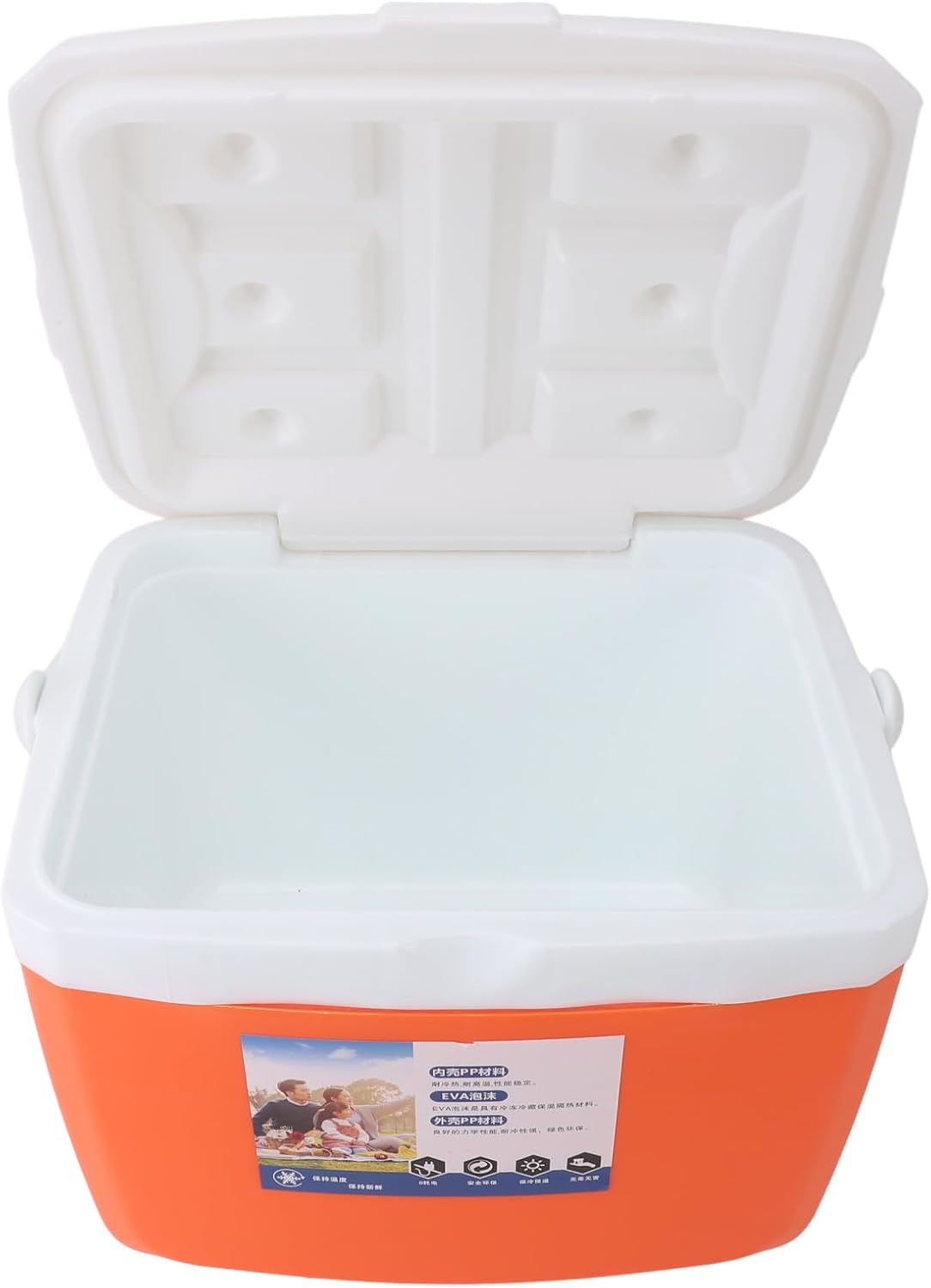 Insulated Portable Cooler, 13L Leakproof Outdoor Cooler Box, Portable Insulated Cooler with Carry Handle Leakproof Hard Cooler Ice Packs for Picnics Grill Camping Fishing