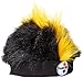 NFL Pittsburgh Steelers Fuzzy Head Wig, 10.5-Inch x 6-Inch, Black