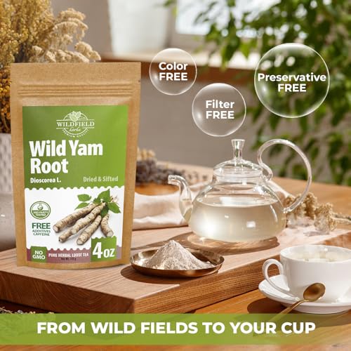 Image of 4 oz Wild Yam Root Herbal Tea (Dioscorea) - 113g Wild Yam Root Loose Herb Tea Name Silvestre