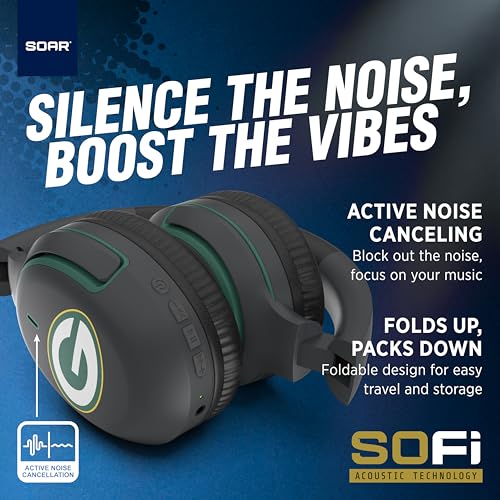 Image of SOAR NFL Active Noise Cancelling Over The Ear Headphones
