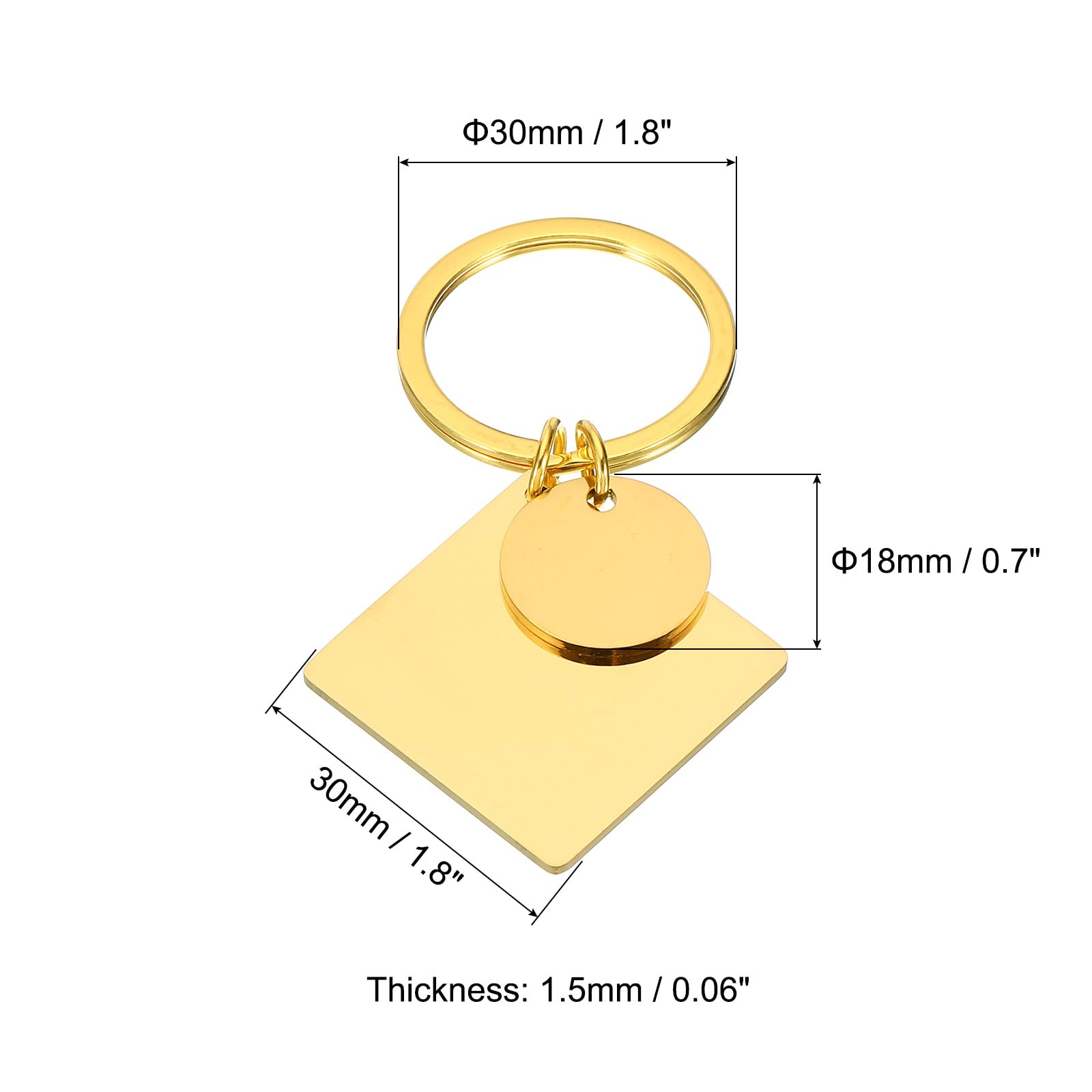 PATIKIL 4Pcs Metal Stamping Blanks - Image 2
