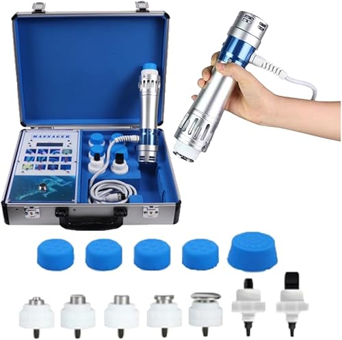Máquina de terapia de ondas de choque, máquina de terapia de ondas de choque electromagnéticas extracorpóreas, alivio del dolor, masajeador