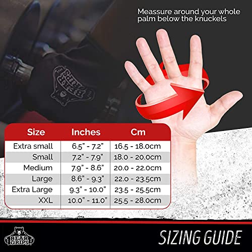 Bear Grips Weight Lifting Gloves For Men & Women | Half Finger Lifting Gloves | Full Finger Workout Gloves For Men | No Finger Exercise Gloves L Compression Weightlifting Gloves | Gym Gloves For Men #TOP4